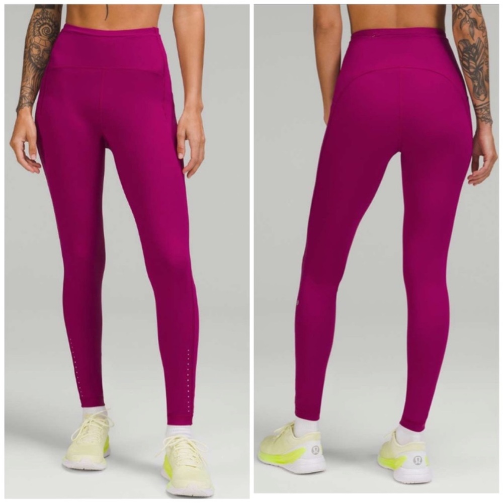 Lululemon Swift Speed High-Rise Tight 28" sonic pink Sz 6